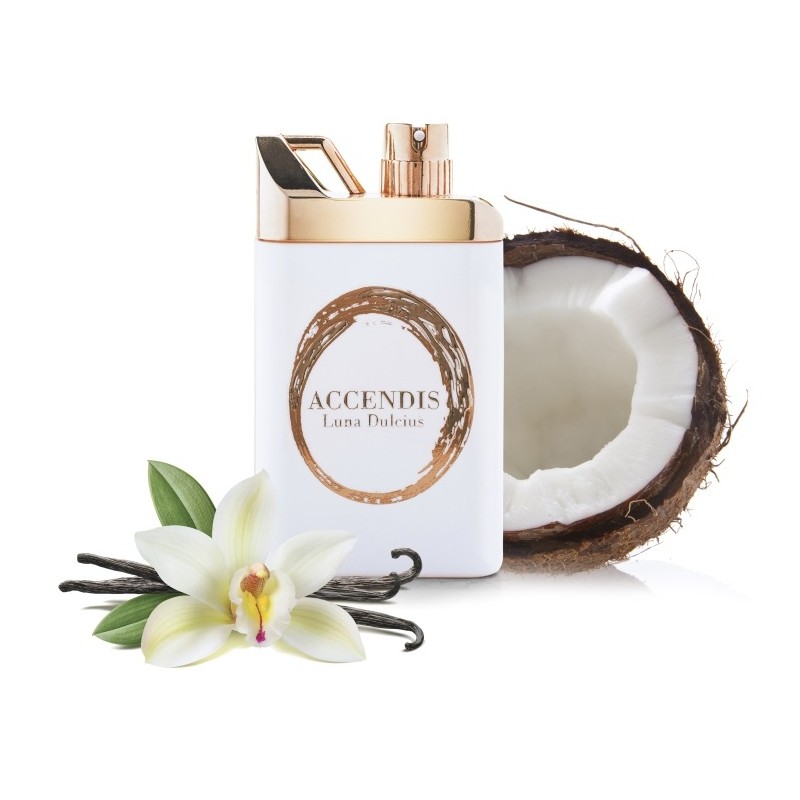 LUNA DULCIUS niché parfém symbolizující štěstí a prosperitu. Kokos, vanilka, bergamot.